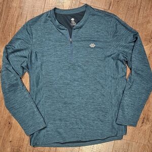 MoFiz Teal UPF Sun Shirt 1/4 Zip Womens Size 2XL